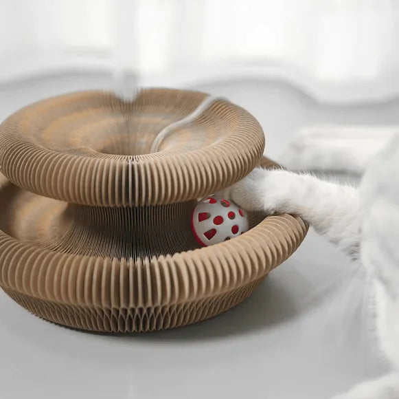 Accordion Style Cat Scratching Board Toy