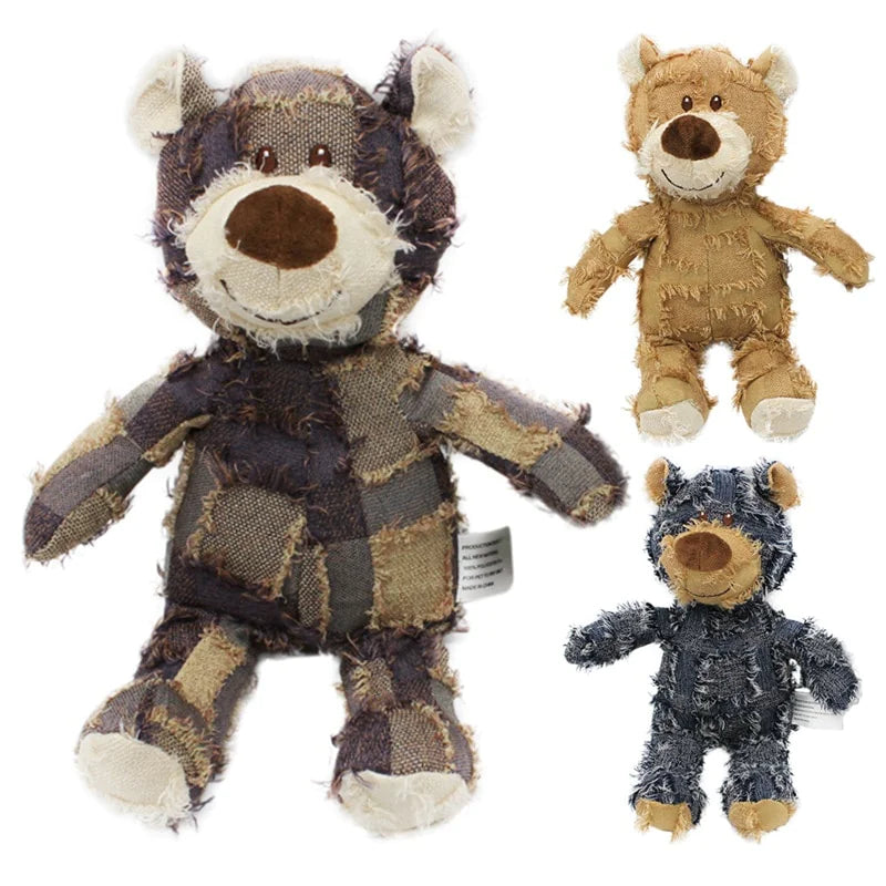 Stress relief Bear Plush Squeaky Chew Toy