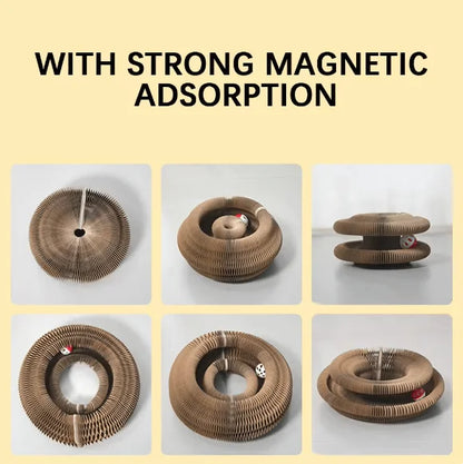 Accordion Style Cat Scratching Board Toy
