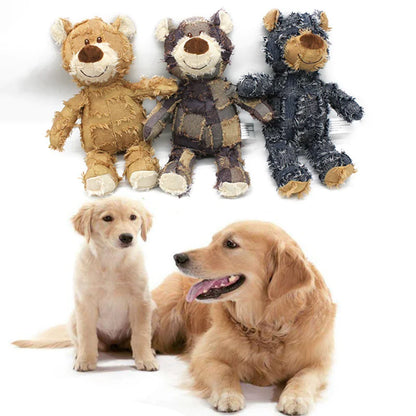 Stress relief Bear Plush Squeaky Chew Toy